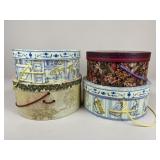 Hat Boxes / 4 pc