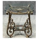 Metal & Glass Side Table