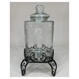 3-Piece Glass Beverage Dispenser