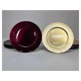 13" Gold & Red Chargers|16 pc