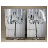 Pair Of Shannon Crystal Candelabras