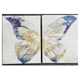 "Butterfly" Enhanced Print on Canvas 2/PC