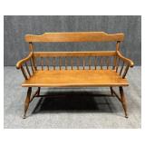 Ethan Allen Baumritter Spindle Bench