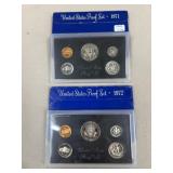 United States Proof Set 1971 -72