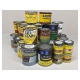 Stains & Wood Sealant Assortment New/Used|31 pc