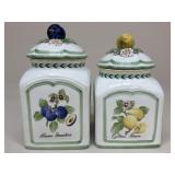 Villeroy & Broch Ceramic Canisters|2 pc