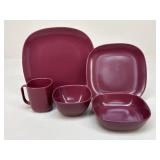 Calvin Klein "Graffiti Pomegranate" Dish Set|38 pc