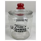 Tomï¿½s Toasted Peanuts Glass Canister