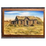 "Benton Shack" Original Painting on Wood by D.Iman