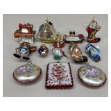 Glass Christmas Ornaments|13 pc