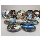 Edward M. Knowles + Decorative Plates / 10 pc