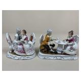 Porcelain Colonial Courting Couple Figures