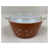 Pyrex "Trailing Flowers" Casserole Dish