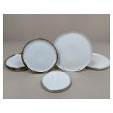 Canvas Home & Rosanna Gold Rimmed Plates