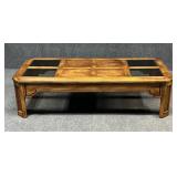 Salem House Coffee Table w/ Glass Insets