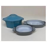 Isaac Mizrahi/Pampered Chef Cast Iron Cookware|3pc