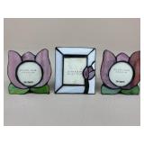 Pier 1 Imports Stained Glass Photo Frames|3 pc
