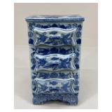 Blue & White Porcelain Jewelry Box