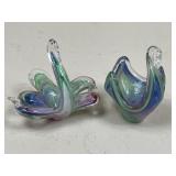 Art Glass Bowls / 2 pc