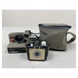 Polaroid Land Camera & Kodak Brownie Bullet Camera