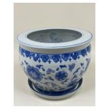 Blue & White Planter