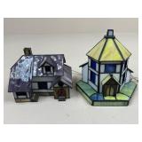 Stained Glass Lighted Houses