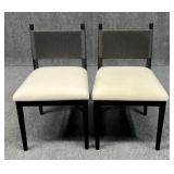 Pair of Chairus Dining Chairs w / Wicker Back