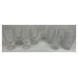 Hobnail Glass Tumblers & Iced Tea Goblets
