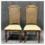 Tuscan Villa Cane Back Dining Chairs / 2 pc