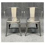 Pair of Stainless Steel Chairs