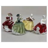 Royal Doulton Porcelain Figurines|4 pc