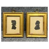 2/PC Silhouette Cutouts Framed