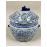 Blue & White Ceramic Ginger Jar