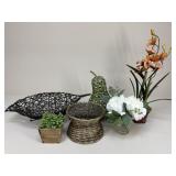 Artificial Arrangements & Basket+ Assortment|6 pc
