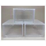 The Container Store Shoe Box Storage Bins|3 pc