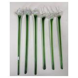Glass Floral Stems / 6 pc