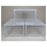 The Container Store Shoe Box Storage Bins|3 pc