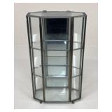 Mirrored Back Glass Display Cabinet