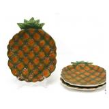 Pineapple Serving Platters / 3 pc