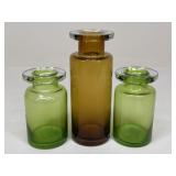 Glass Vases|3 pc