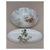 Porcelain Bowl & Serving Platter|2 pc