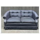Skirted Curved Back Loveseat