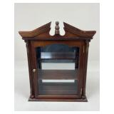 Wooden Display Cabinet w/ Mirror Back