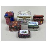 Ceramic Trinket Boxes / 6 pc