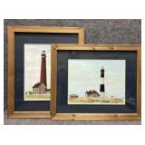 2/PC Lighthouse Decor Prints