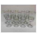 Vintage Arbyï¿½s Christmas Collection Goblets / 8 pc