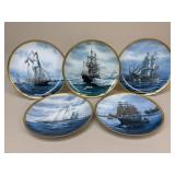 Tom Freeman Decorative Plates / 5 pc