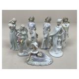 Porcelain Figures / 7 pc