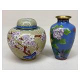 Cloisonnï¿½ Ginger Jar & Vase