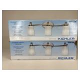 Kichler Brushed Nickel 3-Light Vanity / 2 pc